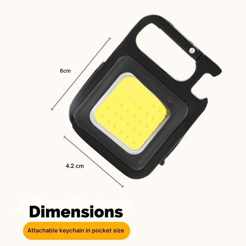 Versatile LED Keychain Light & Tool