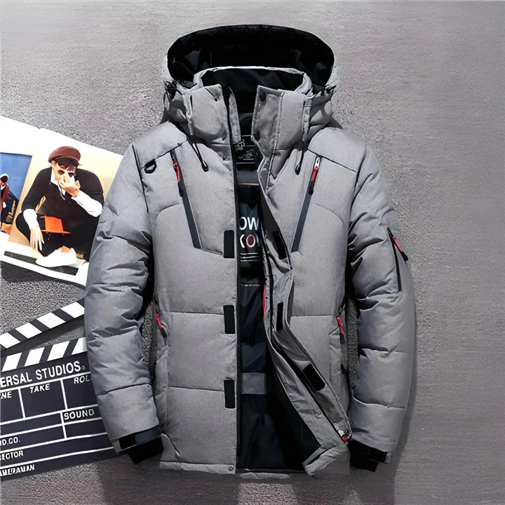 Luxurious Insulated Winter Jacket with Hood