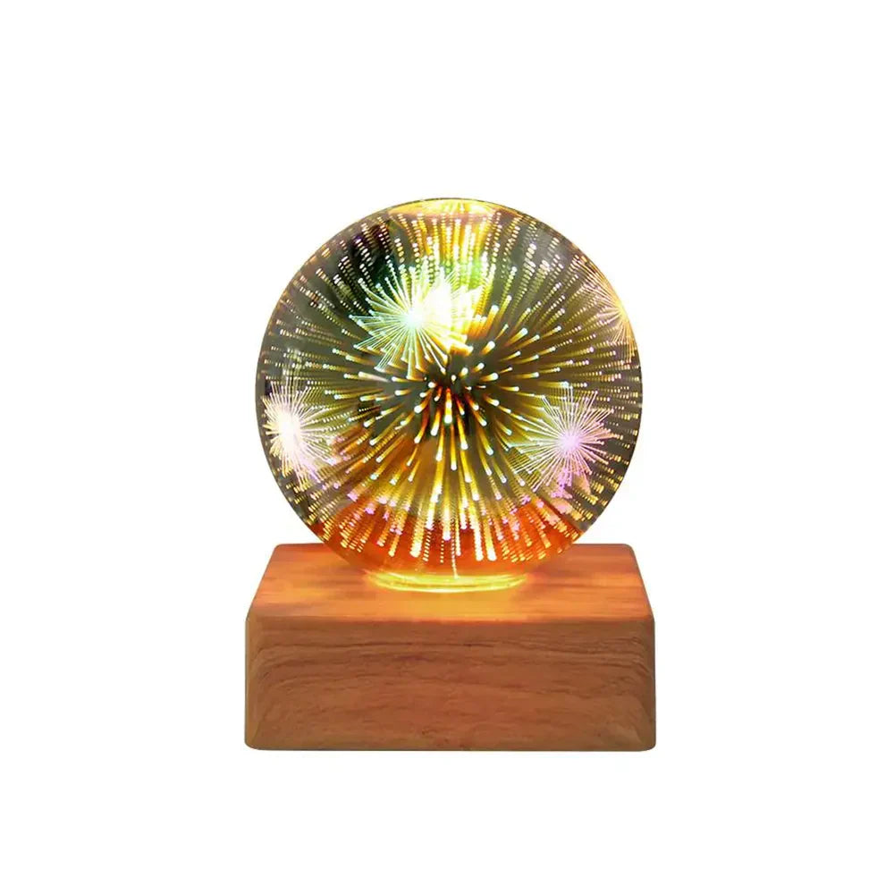 LUMINAIRE – Enchanting 3D Firework Crystal Lamp