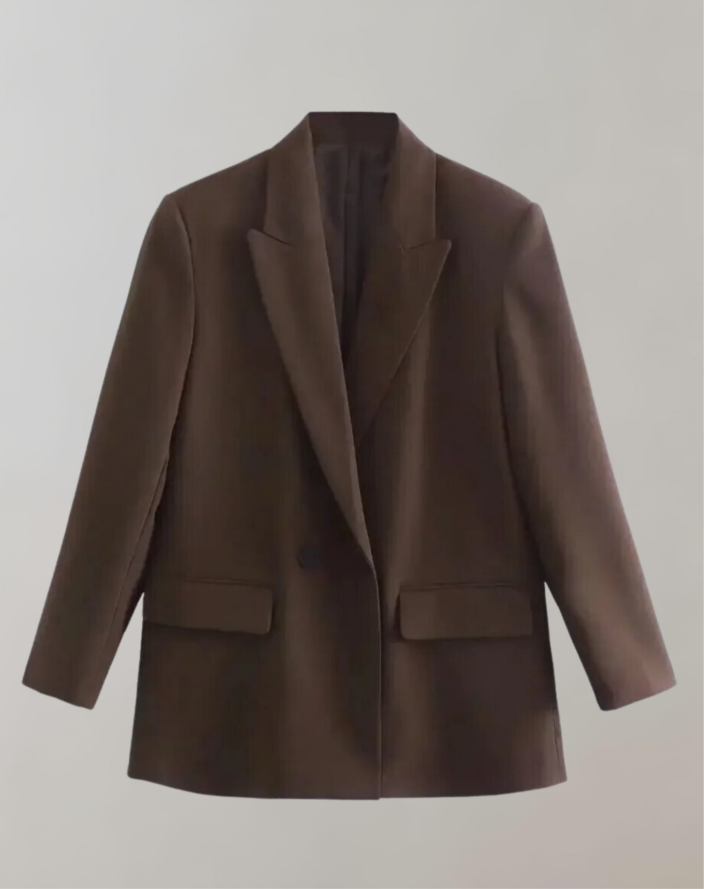 Elegant Women's Double-Breasted Office Blazer