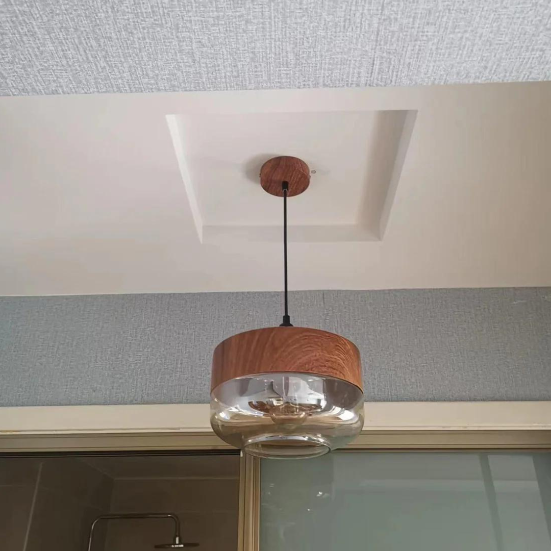 LUMINAIRE – Elegant Scandinavian Wooden Ceiling Light