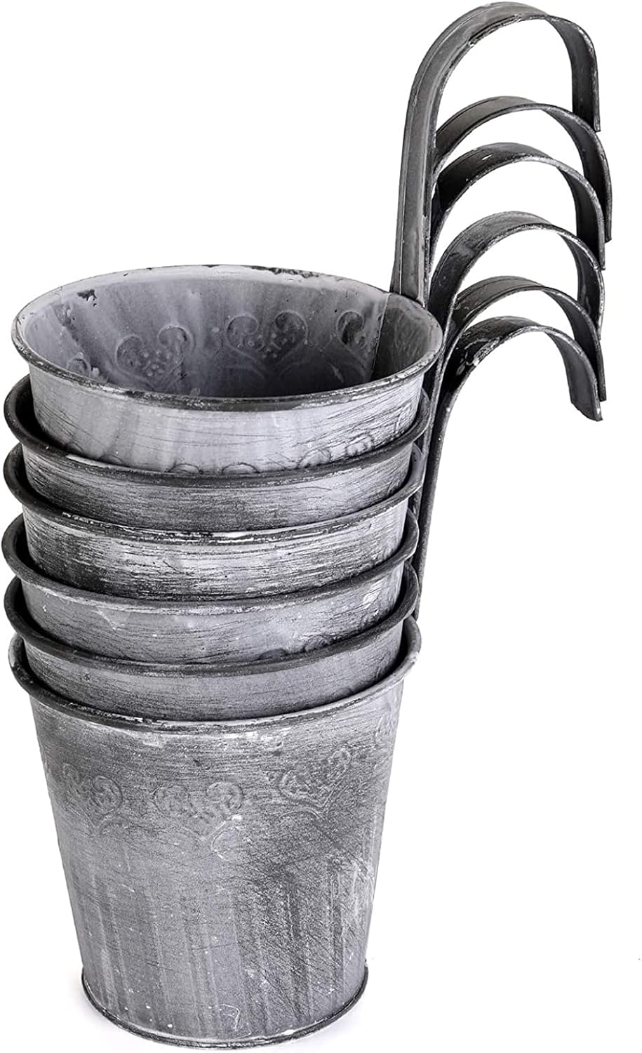 Vintage Hanging Metal Planter for Stylish Displays