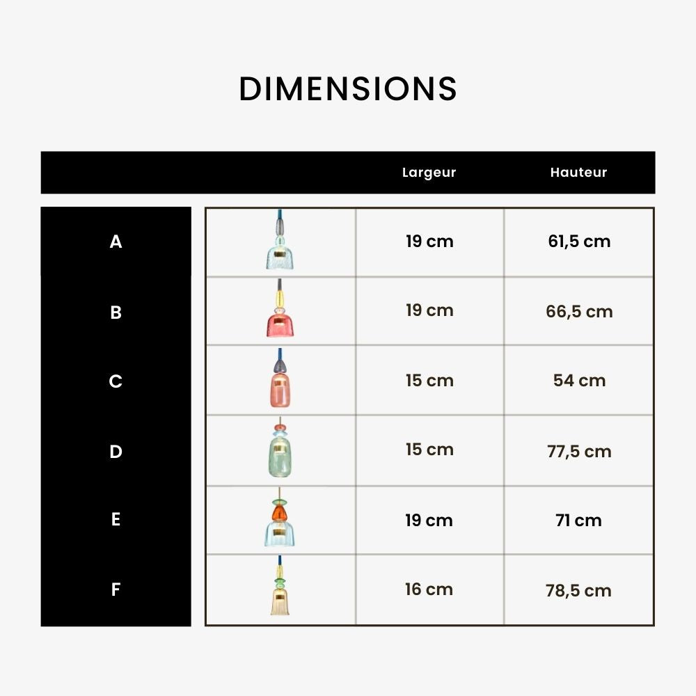 LUMINAIRE – Elegant Colored Glass Pendant Light