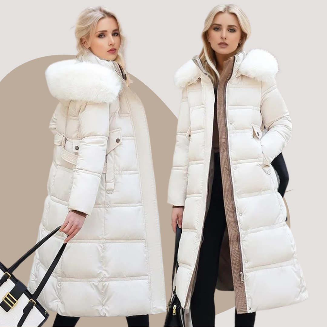 Luxurious Women's Winter Coat with Faux Fur