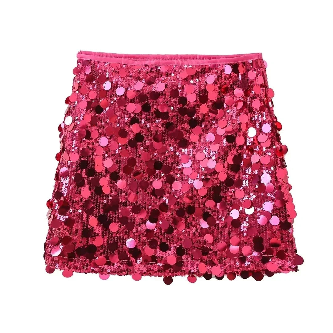 Radiant Mini Sequin Skirt for Women