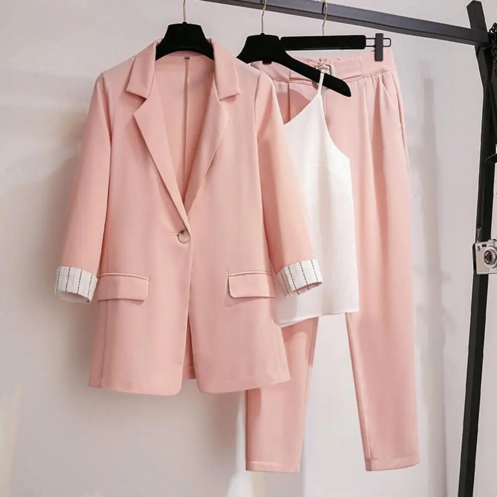 Elegant 3-Piece Blazer Suit Set