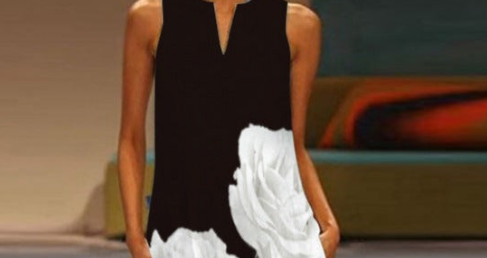 Stylish Turquoise Sleeveless Dress for Women