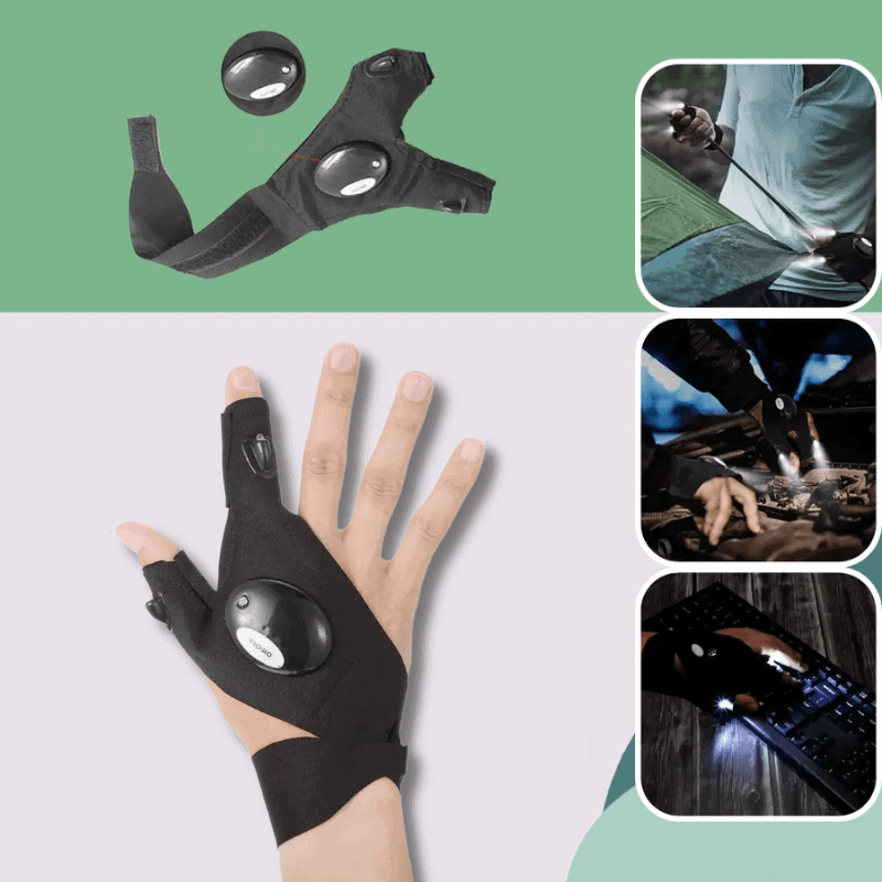 Innovative Fingerless LED Work Gloves
