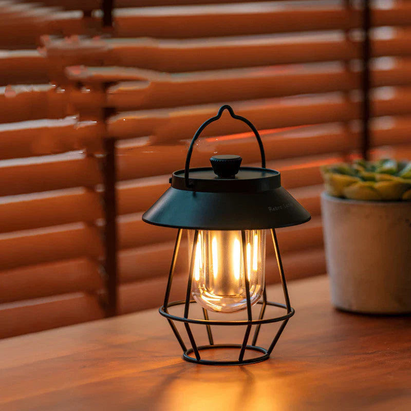 LUMINOUS – Retro LED Camping Lantern for Cozy Nights
