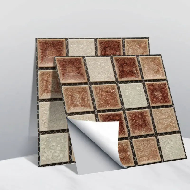 Mosaic 3D Self-Adhesive Wall Tiles – Pack of 10