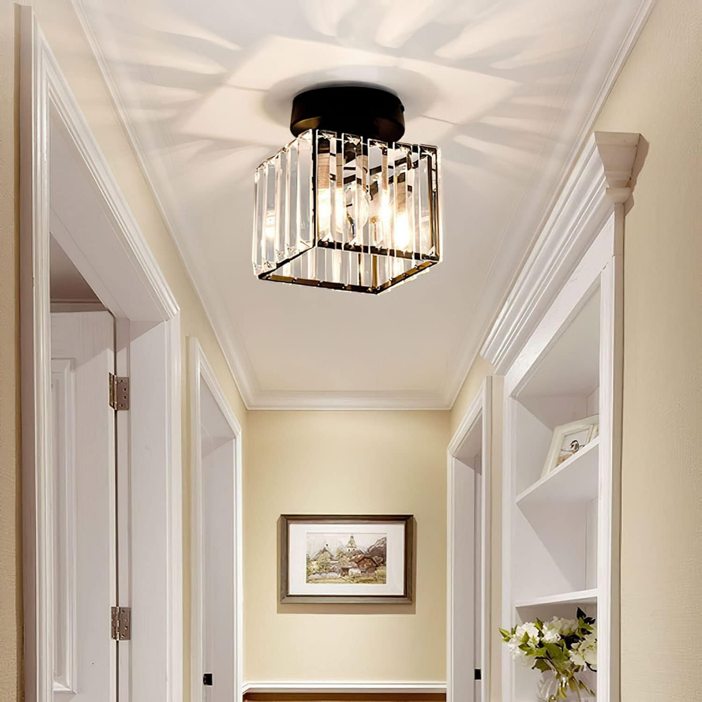 LUMINAIRE – Elegant Crystal Ceiling Light Fixture