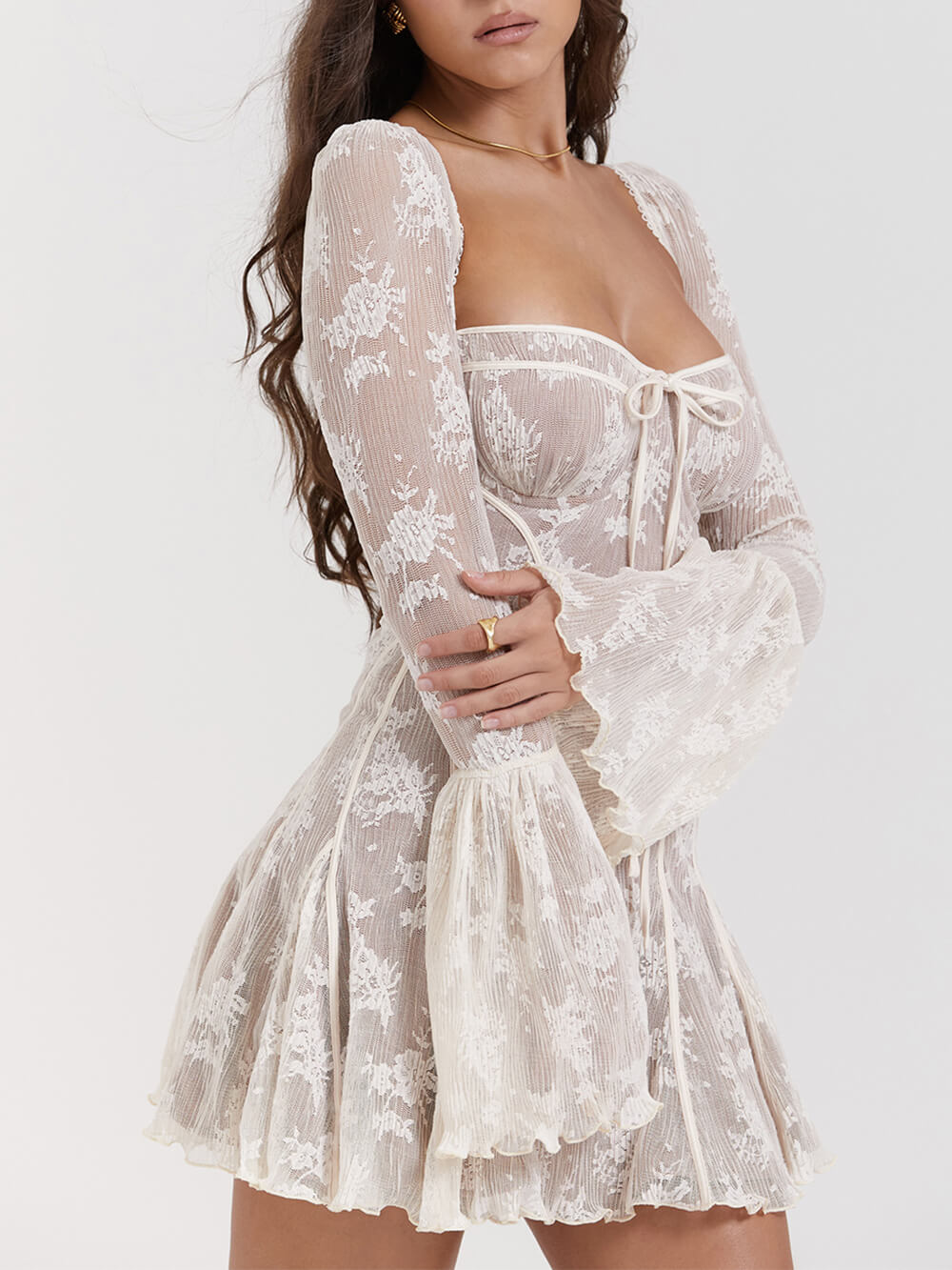 Elegant Luxury Lace Corset Dress