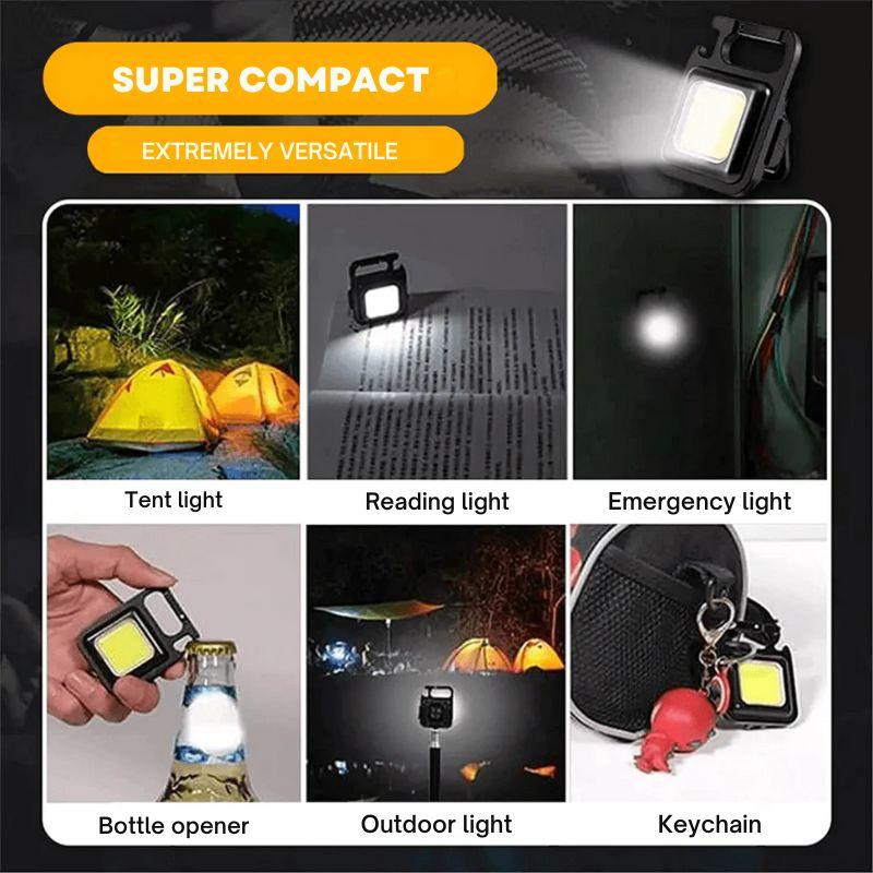 Versatile LED Keychain Light & Tool