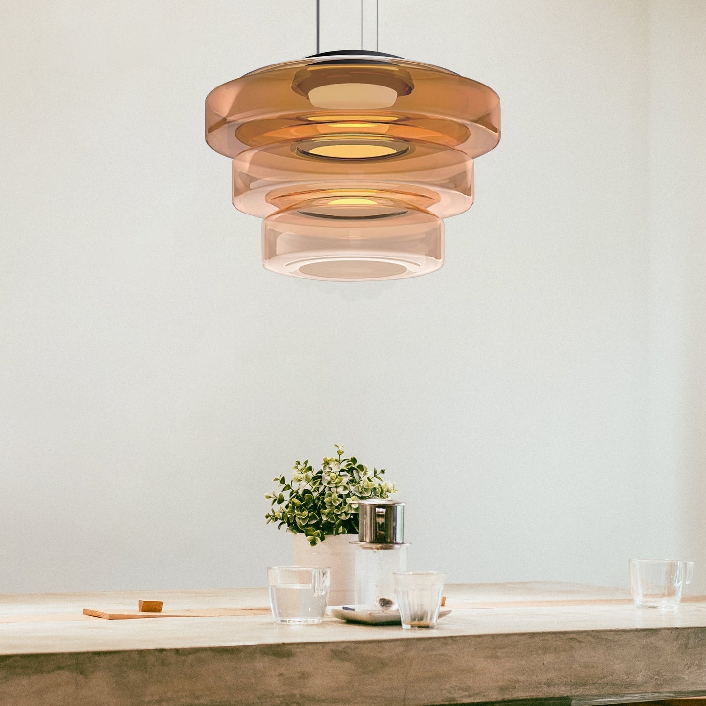 LUMINAIRE – Bauhaus-Inspired Glass Pendant Light