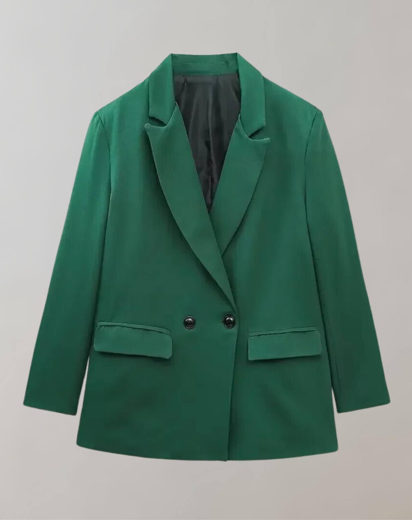 Elegant Women's Double-Breasted Office Blazer