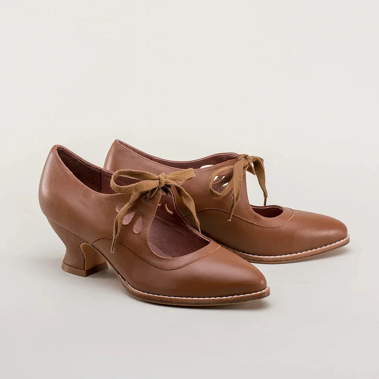 Timeless Edwardian Leather Shoes for Women
