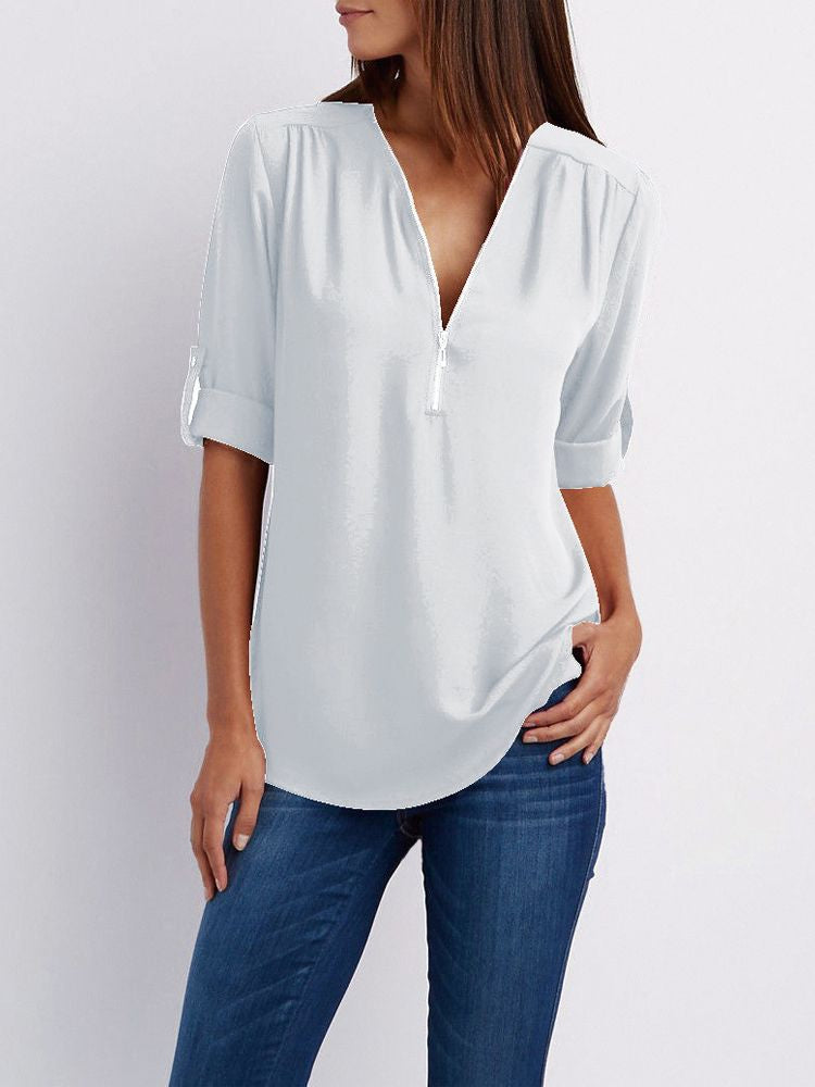 Maxime™ Stylish Loose Long Sleeve Blouse