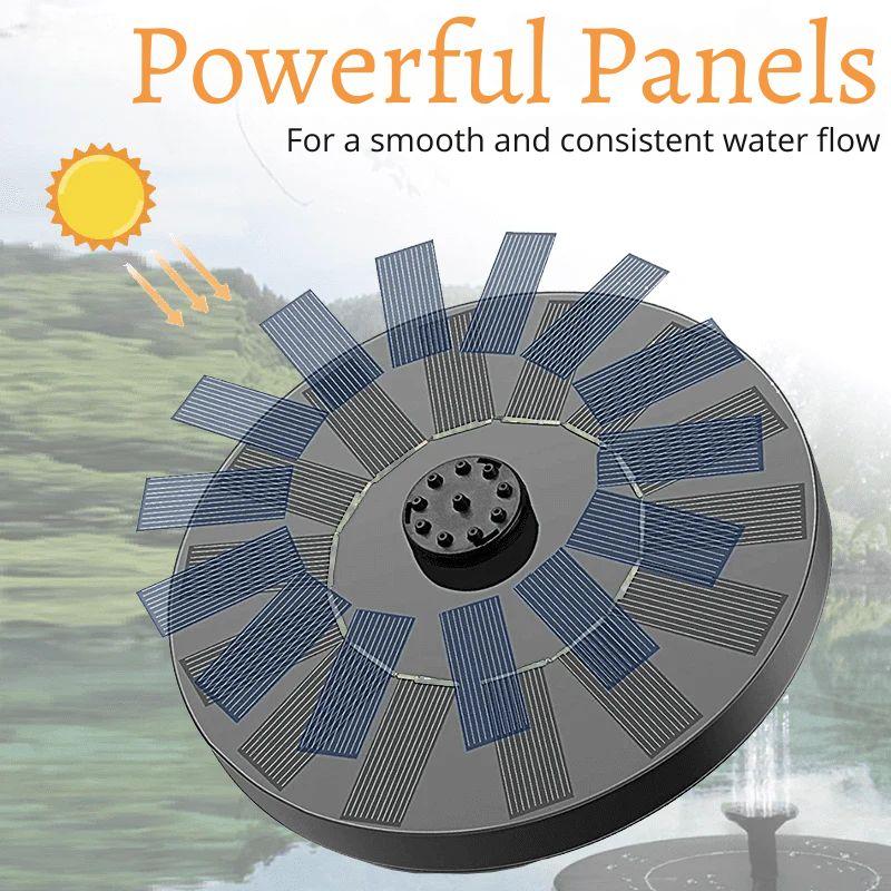 Solar-Powered Garden Fountain Pump