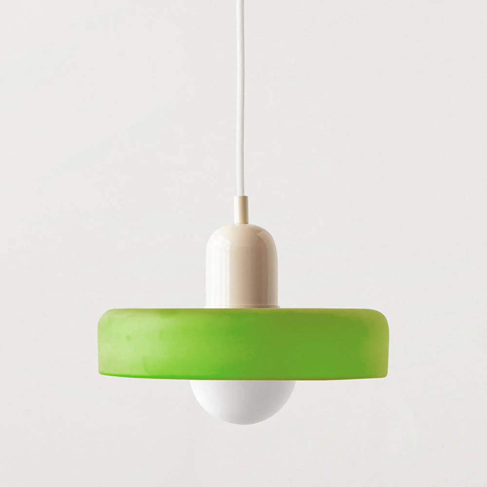 LUMINOUS ARTISAN – Elegant Colored Glass Pendant Lamp