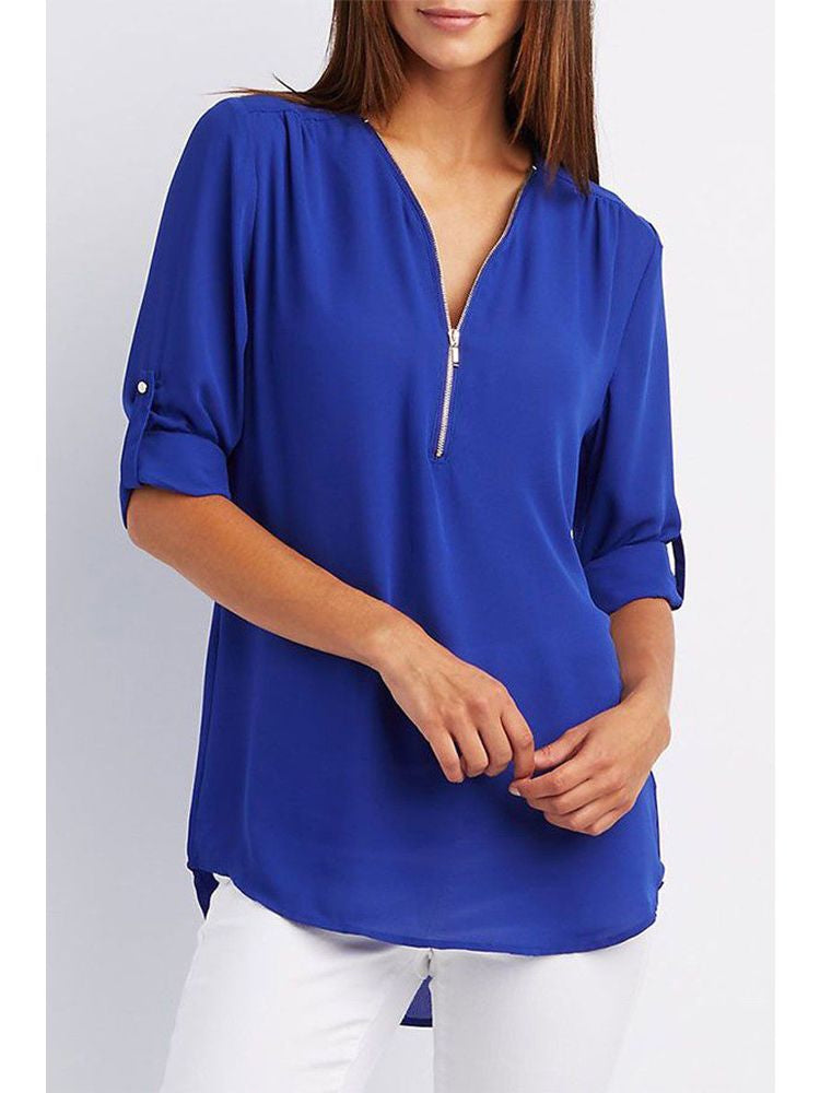 Maxime™ Stylish Loose Long Sleeve Blouse