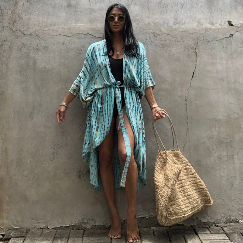 Elegant Sun Protection Beach Dress Cover-Up