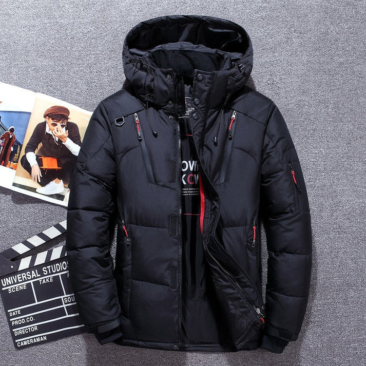 Luxurious Insulated Winter Jacket with Hood