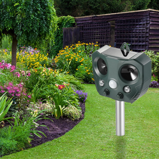 Solar Ultrasonic Pest Repeller for Gardens