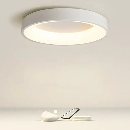 LUMINAIRE – Elegant Scandinavian Round LED Ceiling Light