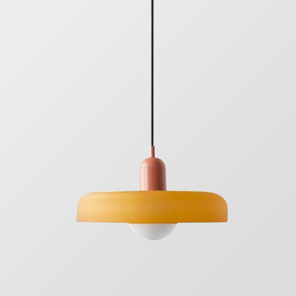 LUMINOUS ARTISAN – Elegant Colored Glass Pendant Lamp