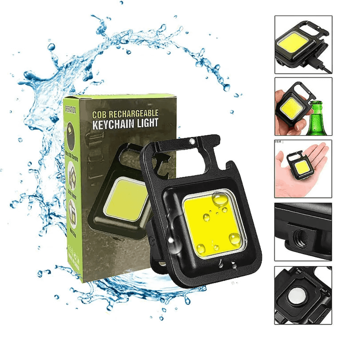 Versatile LED Keychain Light & Tool