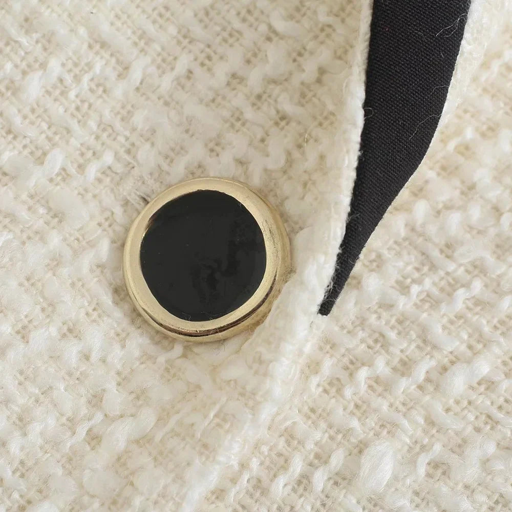 Stylish Women's Double-Breasted Casual Blazer