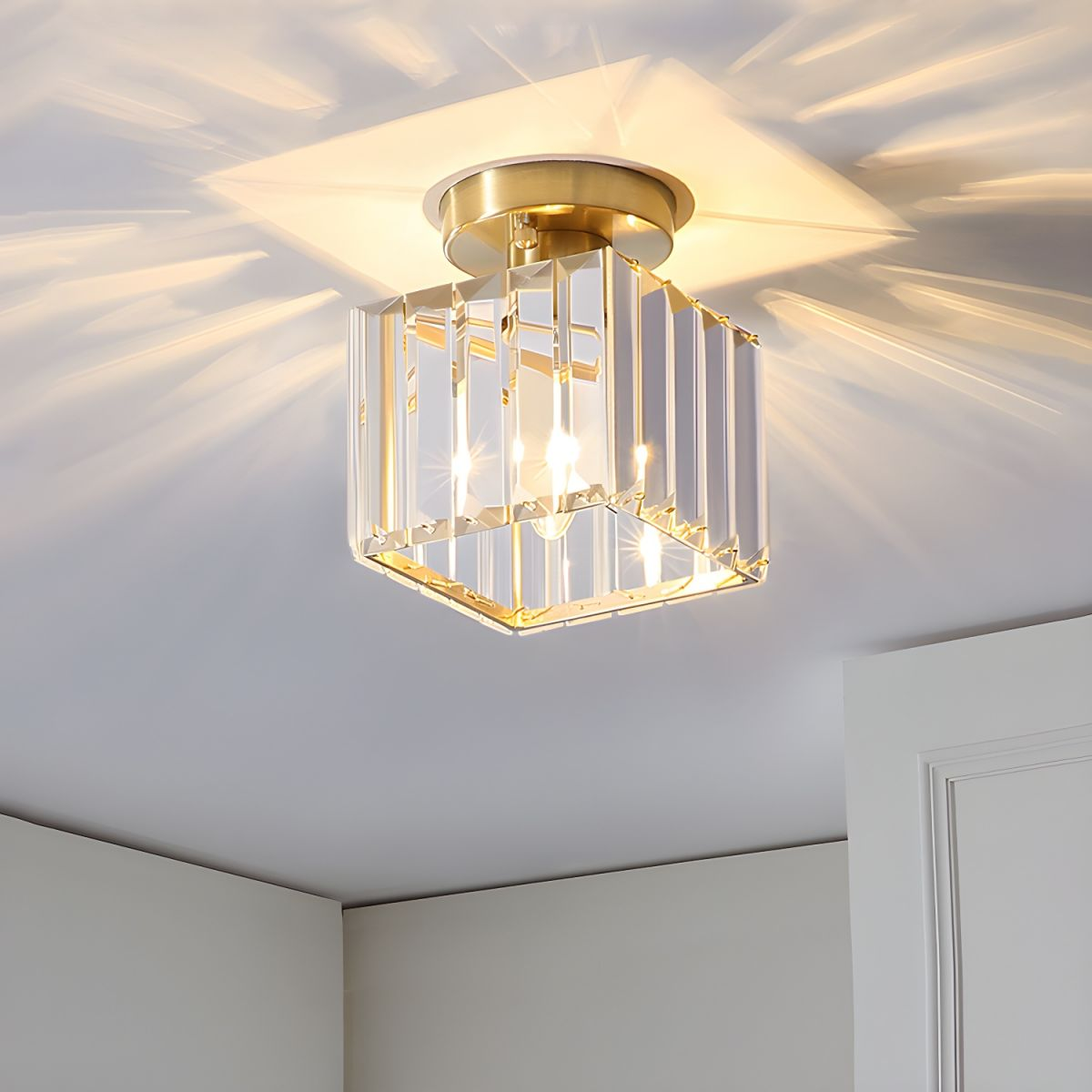 LUMINAIRE – Elegant Crystal Ceiling Light Fixture