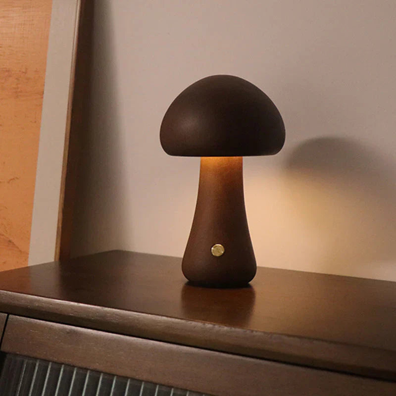 LUMISHROOM – Enchanting Wooden Mushroom Night Light