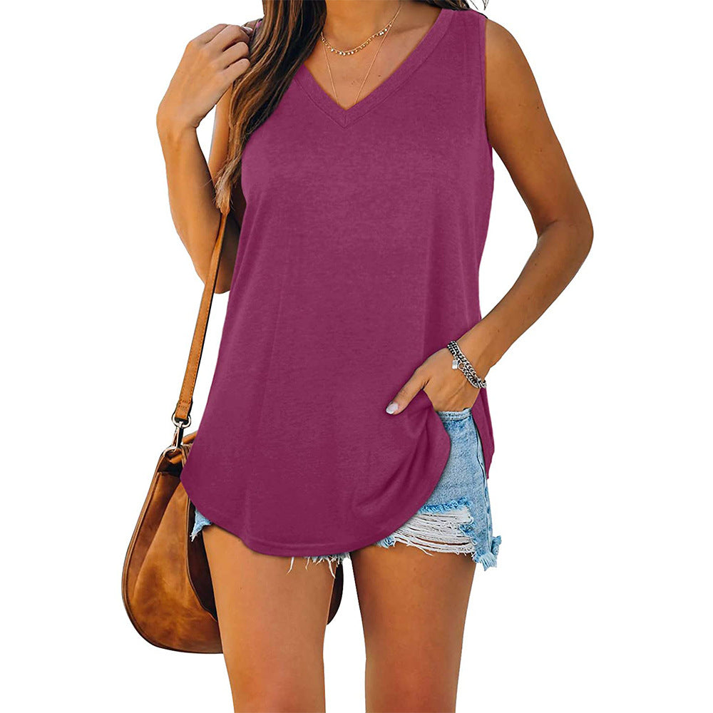 Chic V-Neck Tank Top for Summer