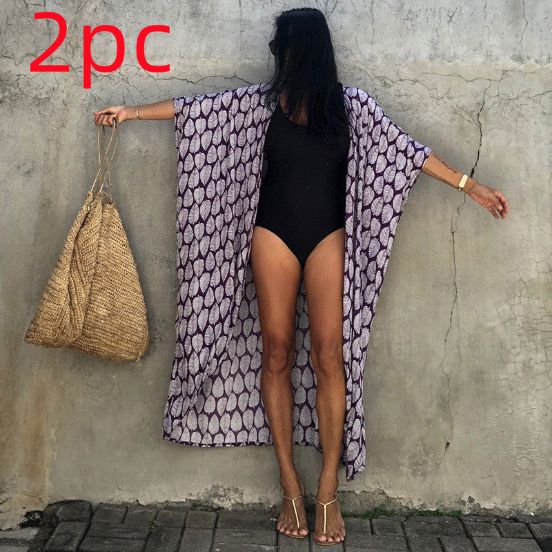 Elegant Sun Protection Beach Dress Cover-Up