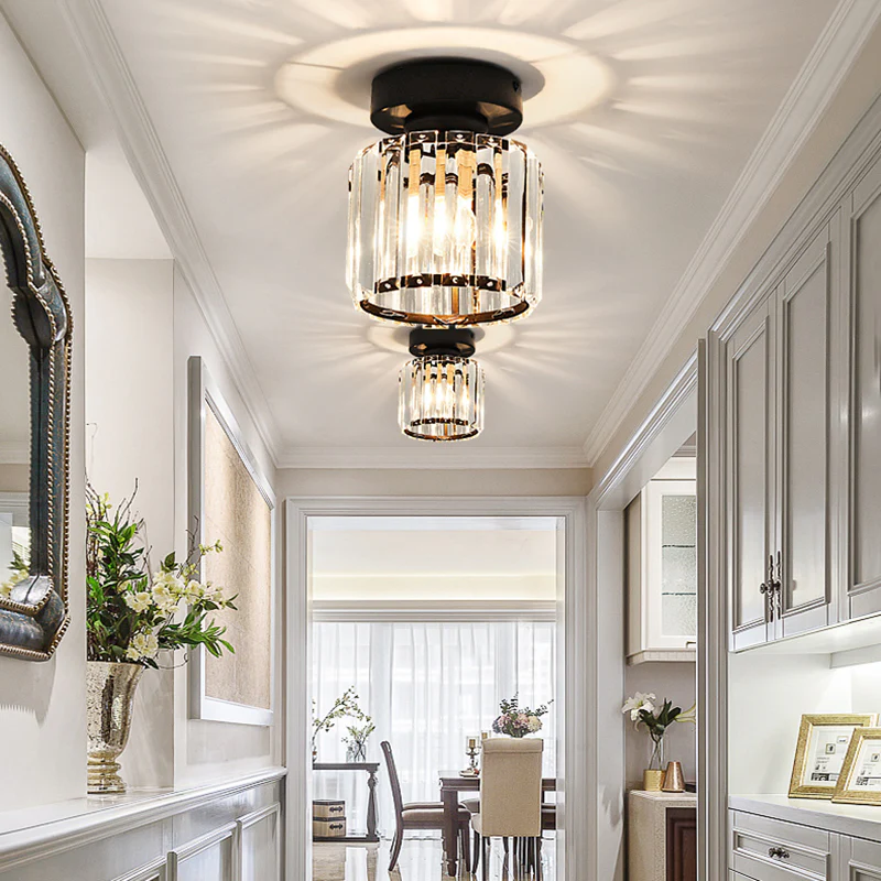 LUMINAIRE – Elegant Crystal Ceiling Light Fixture