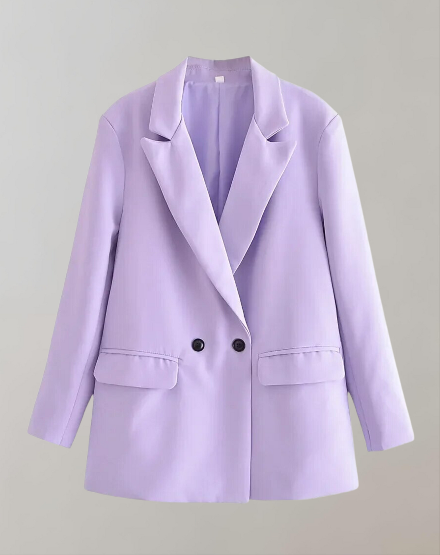 Elegant Women's Double-Breasted Office Blazer