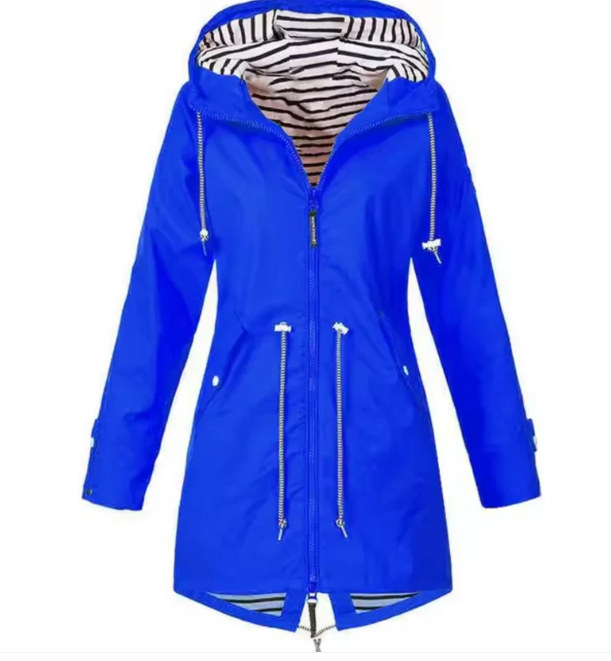 Elegant Waterproof Hooded Jacket for Women