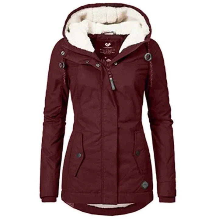 Women's Waterproof Insulated Winter Coat with Hood