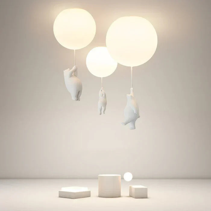 LUMIBEAR – Whimsical Bear and Balloon Pendant Lamp