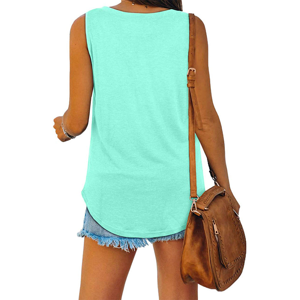 Chic V-Neck Tank Top for Summer