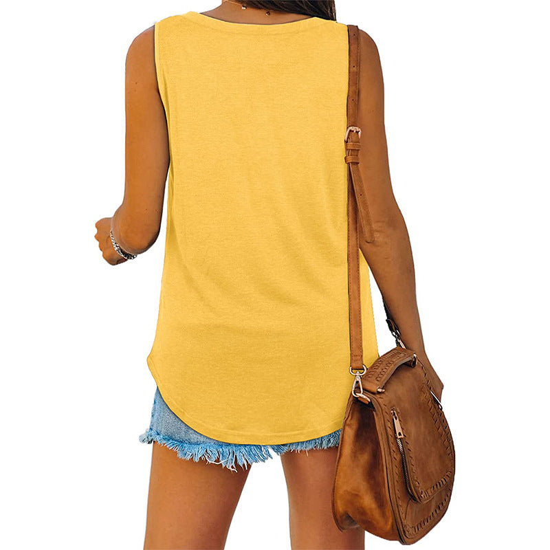 Chic V-Neck Tank Top for Summer