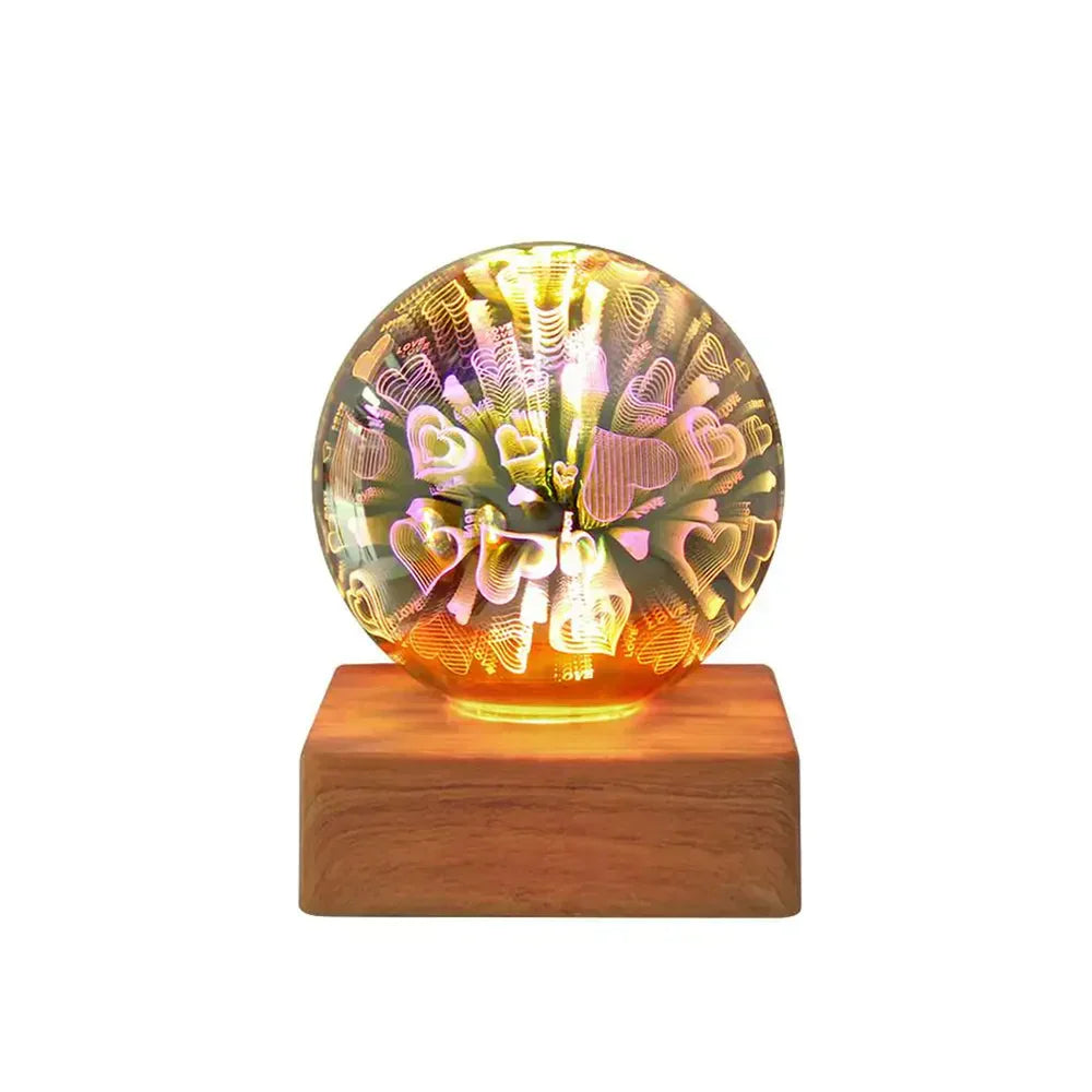 LUMINAIRE – Enchanting 3D Firework Crystal Lamp