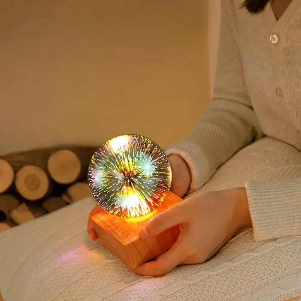 LUMINAIRE – Enchanting 3D Firework Crystal Lamp