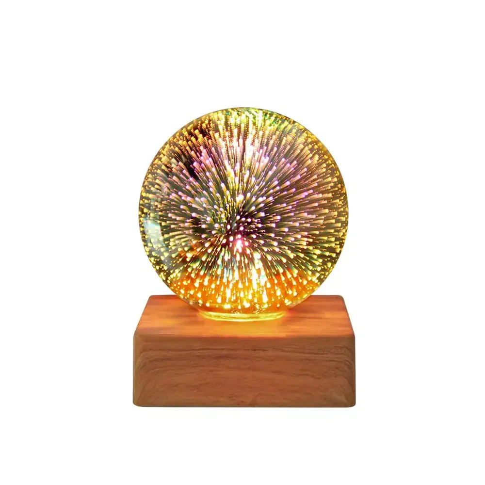 LUMINAIRE – Enchanting 3D Firework Crystal Lamp