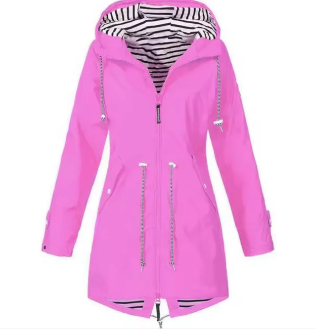 Elegant Waterproof Hooded Jacket for Women
