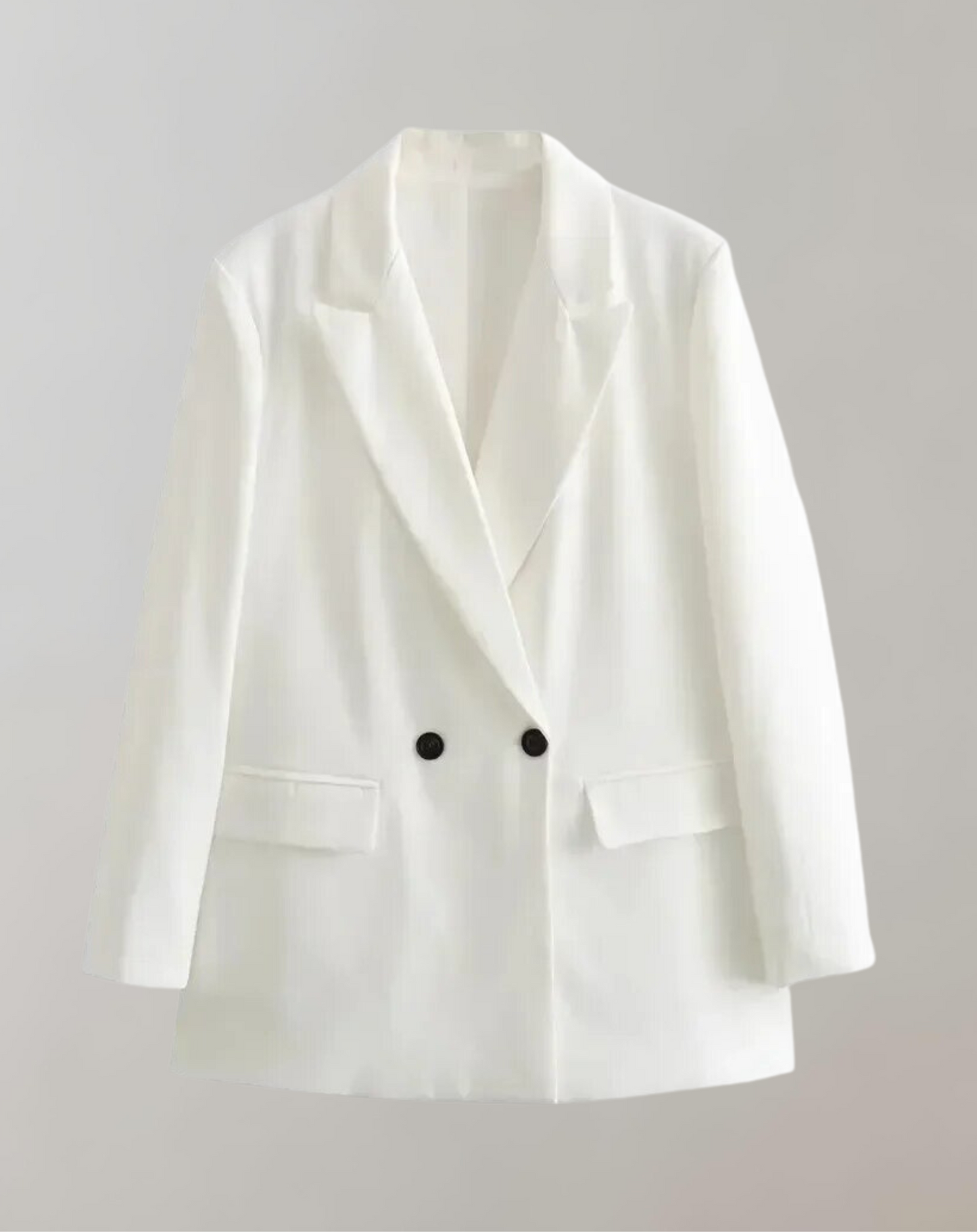 Elegant Women's Double-Breasted Office Blazer