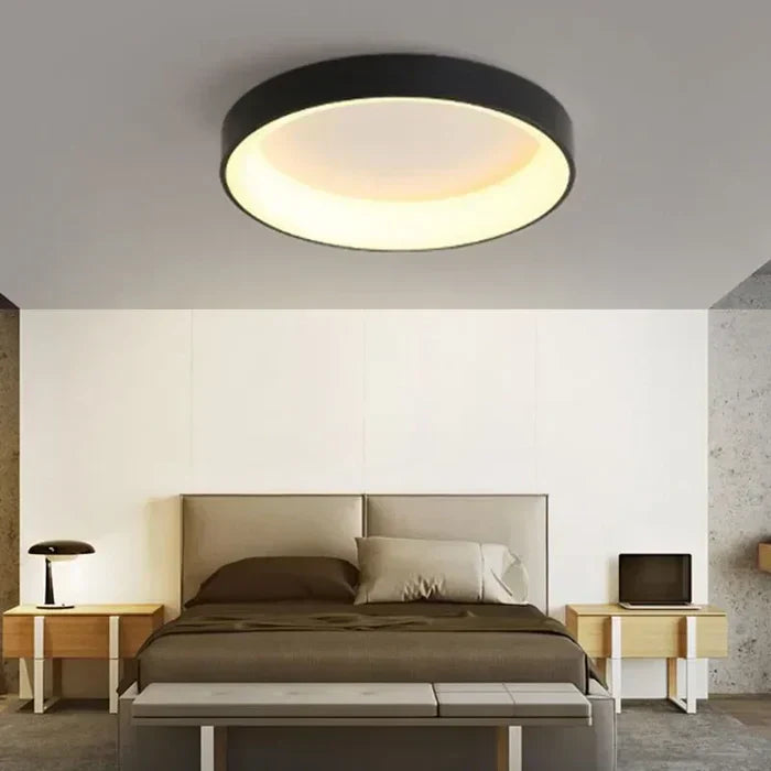 LUMINAIRE – Elegant Scandinavian Round LED Ceiling Light