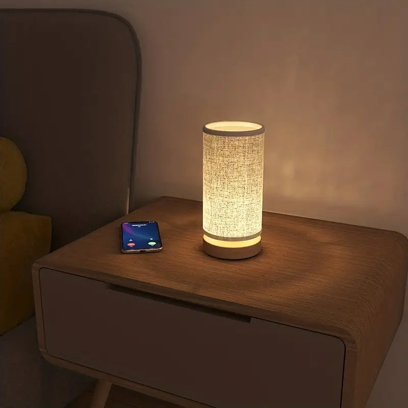 LUMINAIRE – Elegant Linen Look Night Lamp