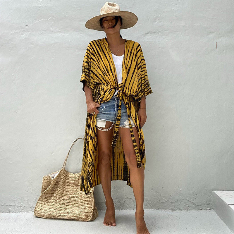 Elegant Sun Protection Beach Dress Cover-Up